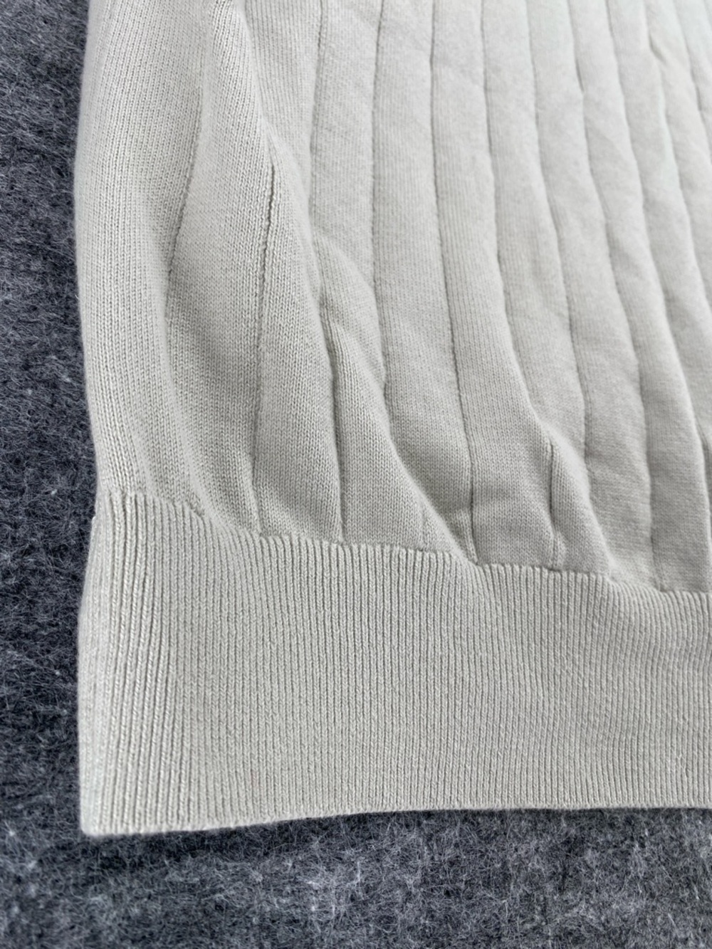 Rodd & Gunn Knit Polo Shirt Beige Ribbed Short Sleeve Cotton Size 2XL - Picture 6 of 8